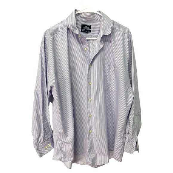 Dockers Other - *Dockers 16/16.5 Button Striped Long Sleeve Dress Shirt Business Casual Cotton